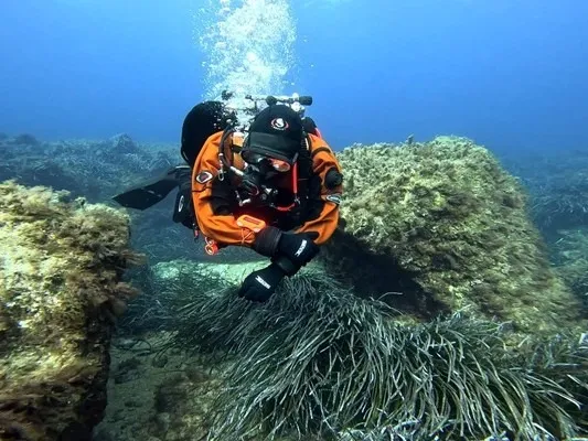 Christian Timm beim Tauchen vor Gozo